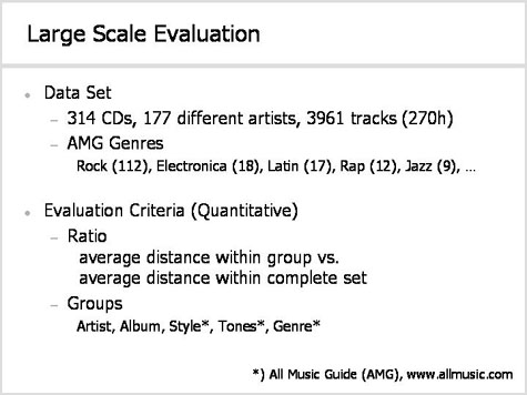 Large Scale Evaluation